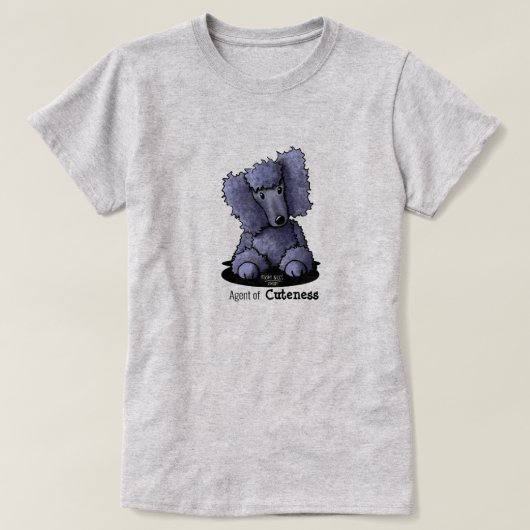 キニアートかわいいプードルTシャツ Tシャツ (デザイン正面)