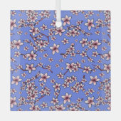 キニアートさくらんぼ花 ガラスオーナメント (正面)