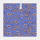 キニアートさくらんぼ花 ガラスオーナメント (裏面)