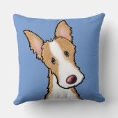 キニアートイビザンハウンド装飾用クッション クッション (裏面)