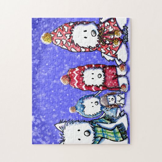 キニアートウィンターウェスティズジグソーパズル ジグソーパズル (縦)