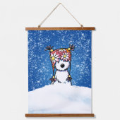 キニアートウィンターウェスティー 吊り下げ型タペストリー (正面)