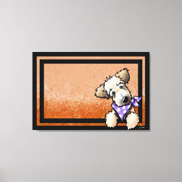 キニアートウィートテリアパピー キャンバスプリント