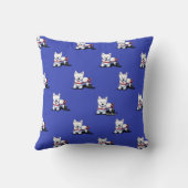 キニアートウェスティオンホイールズ クッション (裏面)