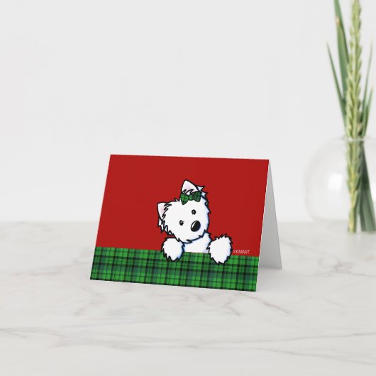 キニアートウェスティクリスマスカード シーズンカード (正面)