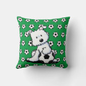 キニアートウェスティサッカーファン クッション (裏面)