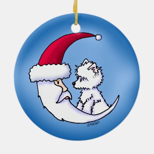 キニアートウェスティサンタムーン セラミックオーナメント (裏面)