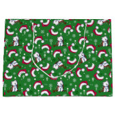 キニアートウェスティズクリスマス抱き枕 ラージペーパーバッグ (正面)