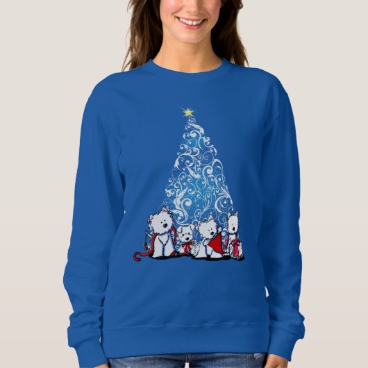 キニアートウェスティテリアクリスマス スウェットシャツ (正面)