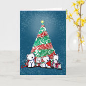 キニアートウェスティテリアスクリスマスカード カード (黄色い花)