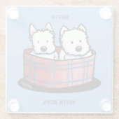 キニアートウェスティベスティズ ガラスコースター (裏面)