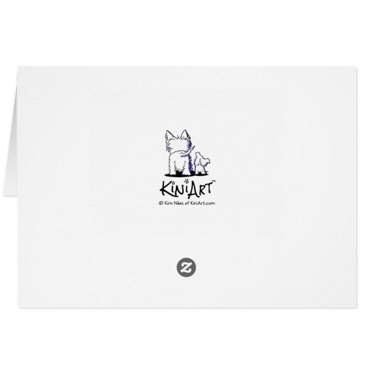 キニアートウェスティーウィッチハロウィンカード (裏面横)