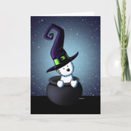 キニアートウェスティーウィッチハロウィーン カード