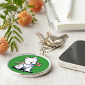 キニアートウェスティーキャンディーケーンかわいこちゃんキーチェーン キーホルダー (側面)