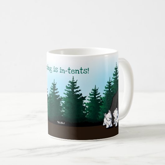 キニアートウェスティーキャンピングコーヒーマグ コーヒーマグカップ (正面右)