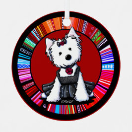 キニアートウェスティーキンセアニラ メタルオーナメント