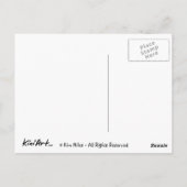 キニアートウェスティースサンドグルポストカード ポストカード (裏面)