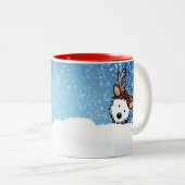 キニアートウェスティートインディアクリスマスマグカップ ツートーンマグカップ (正面右)