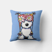 キニアートウェスティーフローラハット クッション (裏面)