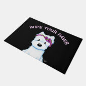 キニアートウェスティーブロッサム ドアマット (アングル)