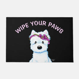 キニアートウェスティーブロッサム ドアマット