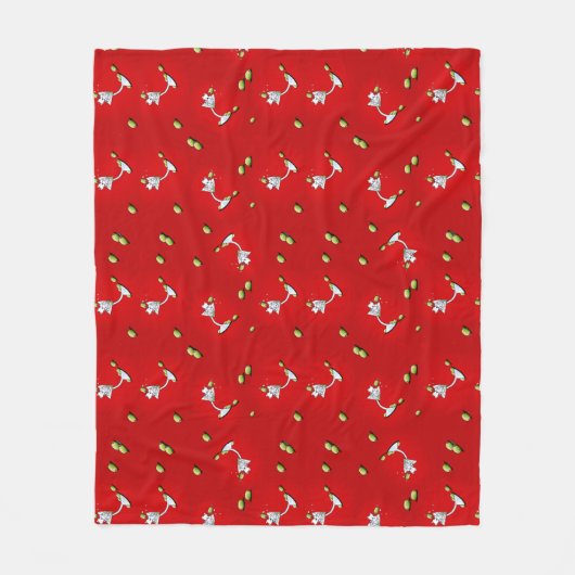 キニアートウェスティーマルティーニフリースブランケット フリースブランケット (正面)