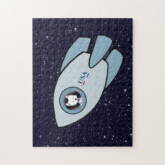 キニアートウェスティーロケットドッグジグソーパズル ジグソーパズル (縦)