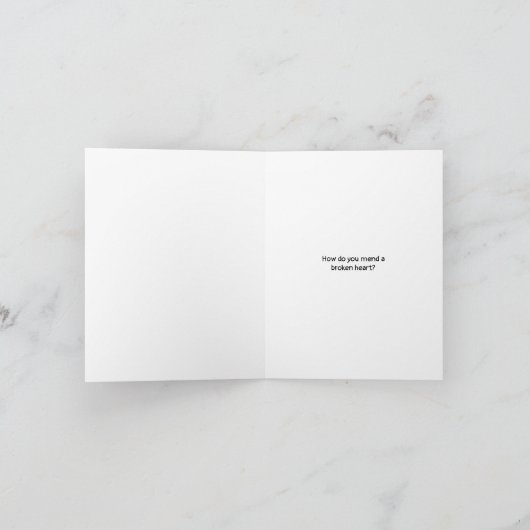 キニアートウェスティー修復されたハート共感カード サンキューカード (内部)