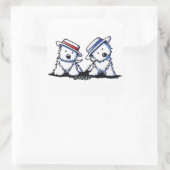 キニアートウェスティー踊りデュオ スクエアシール (バッグ)