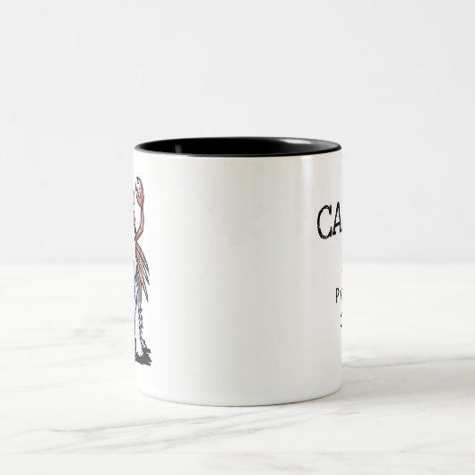 キニアートウェスティー〔占星術の〕十二宮図がんカニ沼 ツートーンマグカップ (中央)