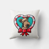 キニアートウェルシュテリアクリスマスデコル クッション (裏面)