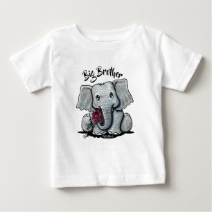 キニアートエレファント乳児Tシャツ ベビーTシャツ