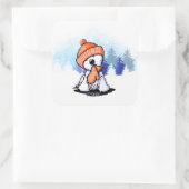 キニアートオレンジウィンターウェスティー スクエアシール (バッグ)