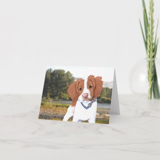 キニアートオレンジブリタニーカード カード (正面)