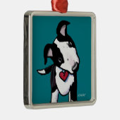 キニアートオーストラリア牛の犬 メタルオーナメント (右)