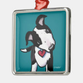 キニアートオーストラリア牛の犬 メタルオーナメント (左)