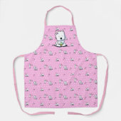 キニアートカップケーキウェスティオールオーバープリントエプロン エプロン (正面)