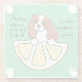 キニアートカバリエールライフレモンズガラスコースター ガラスコースター (裏面)