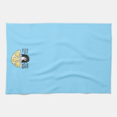 キニアートカバリエールライフレモン キッチンタオル (横)