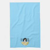 キニアートカバリエールライフレモン キッチンタオル (縦)