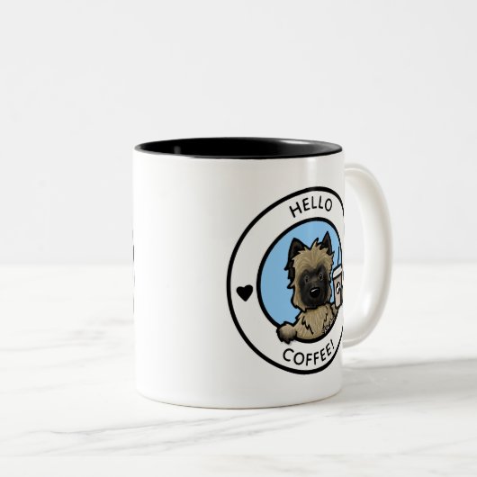 キニアートカーンテリアコーヒーマグ ツートーンマグカップ (正面右)