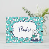 キニアートキューティフェイスウェスティーズ サンキューカード (スタンド正面)