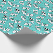 キニアートキューティフェイスウェスティーズ ラッピングペーパー (角)