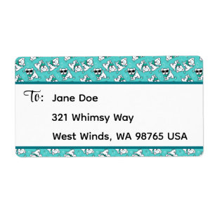 キニアートキューティフェイスウェスティーズ ラベル