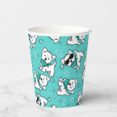 キニアートキューティフェイスウェスティーズ 紙コップ (裏面)