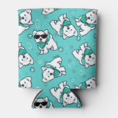 キニアートキューティフェイスウェスティーズ 缶クーラー (正面)