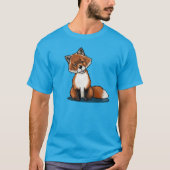 キニアートキュートキツネTシャツ Tシャツ (正面)