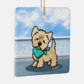 キニアートキューフェイスカランセラミックオーナメント セラミックオーナメント (右)