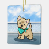 キニアートキューフェイスカランセラミックオーナメント セラミックオーナメント (左)