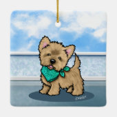 キニアートキューフェイスカランセラミックオーナメント セラミックオーナメント (裏面)